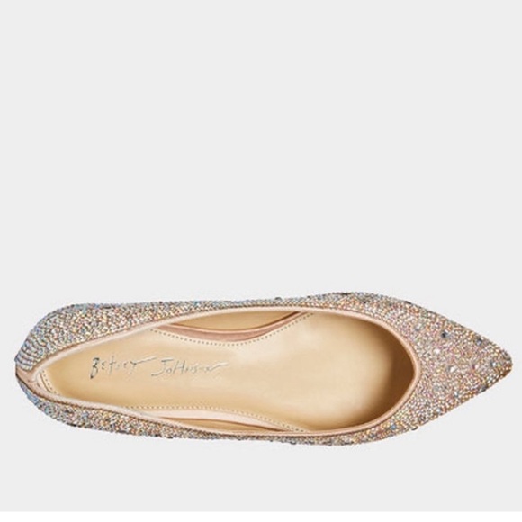 Betsey Johnson Crystal Studded Flats - Picture 2 of 13
